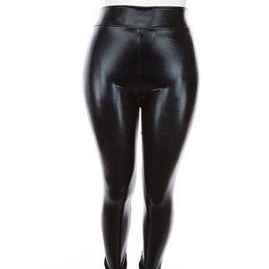 USA MADE HIGH WAISTED BEAUTIFUL WOMEN LEATHER LEGGING PANTS PLUS SIZE XL,2X,3X